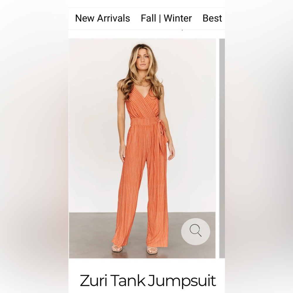 Women's Orange Jumpsuit